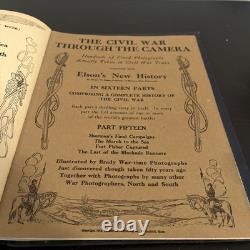 CIVIL War Through The Camera 16 Vol Set Elson Battle Photographs 1912 Read