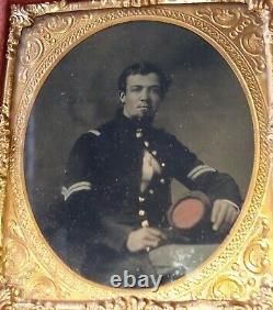 CIVIL War Tintype Soldier Corporal