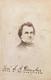 Civil War U. S. President Lincoln's Rival Candidate Stephen A. Douglas Cdv Photo