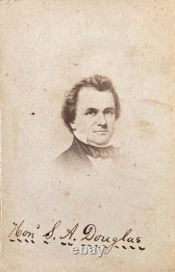 CIVIL War U. S. President Lincoln's Rival Candidate Stephen A. Douglas CDV Photo