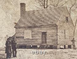 CIVIL War Union City Point, Virginia Secret Service Hq. Stereoview Photo 1861