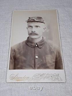 CIVIL War Union Enlisted Cavalry Officer Cabinet Photo Identified