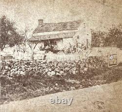 CIVIL War Union Gen. Meade's Headquarters Gettysburg Pa. Stereoview Photo 1863