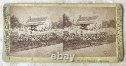 CIVIL War Union Gen. Meade's Headquarters Gettysburg Pa. Stereoview Photo 1863