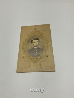 CIVIL War Union Officer 1863 CDV Nashville With Gold Borders Warren Sayas