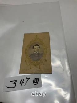 CIVIL War Union Officer 1863 CDV Nashville With Gold Borders Warren Sayas