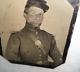 Civil War Union Soldier 6th Tintype Uniform Breast Plate Cap Box Belt Buckle