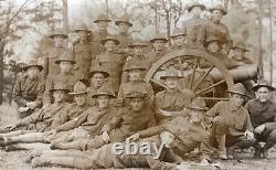 CIVIL War Ww1 Us Army Eng @ 39th In. Inf. Reg. Monum. Chickamauga Photo Postcard