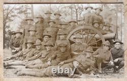 CIVIL War Ww1 Us Army Eng @ 39th In. Inf. Reg. Monum. Chickamauga Photo Postcard
