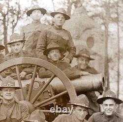 CIVIL War Ww1 Us Army Eng @ 39th In. Inf. Reg. Monum. Chickamauga Photo Postcard