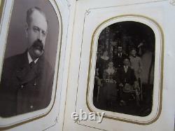 COMPLETELY FULL Antique CIVIL WAR & VICTORIAN CdeV Photo Album, Carte de Visite