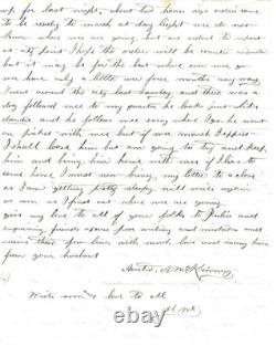 CT 21st Infantry Letters, Travel Pass, Photograph, View Of Peek's Headquarters