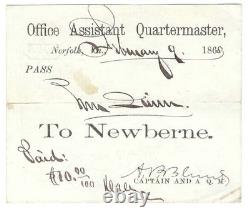 CT 21st Infantry Letters, Travel Pass, Photograph, View Of Peek's Headquarters