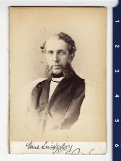 C. 1860's Charles Sumner / Unknown Jurist Cabinet Photograph CIVIL WAR