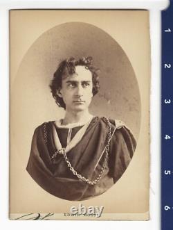 C. 1860's Edwin Booth / Wendell Phillips Cabinet Photograph ABOLITION CIVIL WAR