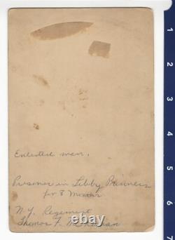 C. 1860's Identified Enlisted Man Spent 9 Months in Libby Prison Photo CIVIL WAR