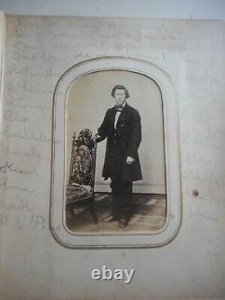 C. 1860's identified Kise Family CDV Album with Civil War Soldiers & Gen. Lee