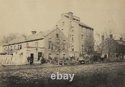 C. 1861-65 Old Hallowell Hospital, Alexandria, Virginia Albumen Photo CIVIL WAR