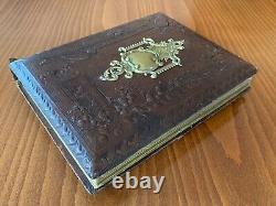 C. 1880's Antique Civil War Era CDV Carte de Visite Cabinet Album Photo Book