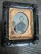 C-w 1/9 Plate Sergeant C1864 Ruby Ambrotype Thermoplastic Frame Berg 7-51 (vr)