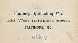 Ca 1860's CIVIL WAR CDV CONFEDERATE OFFICER by SOUTHERN PUBLISHING Co