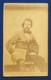 Ca. 1862 Civil War Cdv Photograph Of Seated Confederate General Earl Van Dorn