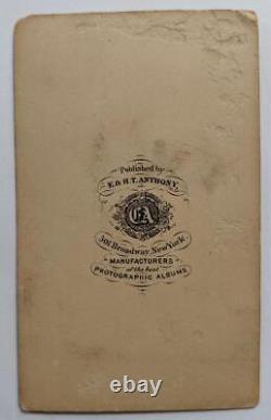 Ca. 1865 CIVIL WAR ERA CDV COLLAGE of PORTRAIT s UNION OFFICER MARTYR s ANTHONY