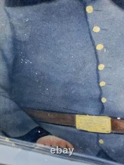 Ca 1920s convex glass Photo of Capt Abner Monroe Reynolds Confederate Civil war