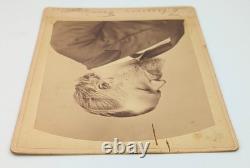 Cabinet Card Antique Photo Civil War Union Army General Thomas Ewing Jr. Signed