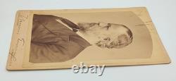 Cabinet Card Antique Photo Civil War Union Army General Thomas Ewing Jr. Signed