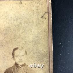 Cabinet Card Photograph 1860s Family Portrait Sepia Civil War Era Bell Dress WOW