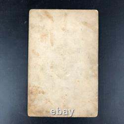 Cabinet Card Photograph 1860s Family Portrait Sepia Civil War Era Bell Dress WOW