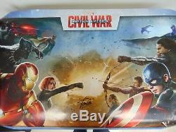 Captain America-Civil War Stan Lee Hand Signed 22X34 Poster Authenticated