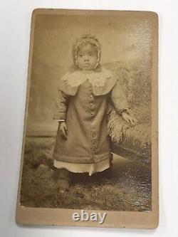Carte De Visite African American Young Baby Girl- Richmond, Va-Civil War