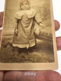 Carte De Visite African American Young Baby Girl- Richmond, Va-Civil War