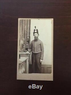 Carte de visite CDV soldier Baltimore musician during the Civil War RARE