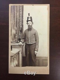 Carte de visite CDV soldier Baltimore musician during the Civil War RARE