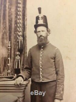 Carte de visite CDV soldier Baltimore musician during the Civil War RARE