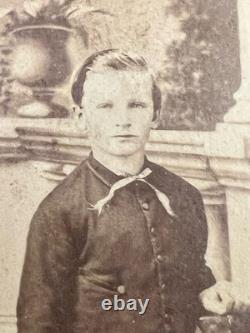 Cdv original civil war photographs Tax Stamp, Young Man