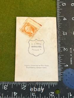 Cdv original civil war photographs Tax Stamp, Young Man