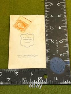 Cdv original civil war photographs Tax Stamp, Young Man