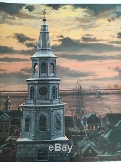 Charleston at Sunrise 1863, Wm McGrath, Civil War Lt Ed, Small Smudge, See Photo