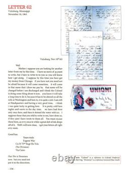 Chicago Camp Douglas CIVIL War Letters 1862, 400 Pictures, Postal History & More