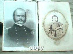 Civil WAR Maj GEN BURNSIDE CDV PHOTO Cabinet CARD WHALEY Family ALBUM Baseball