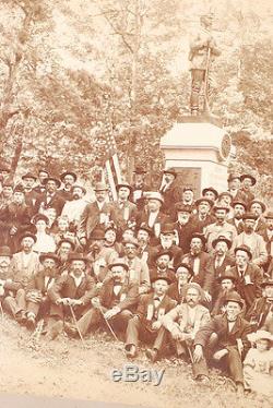 Civil War 121st New York Infantry Veterans Gettysburg Reunion Photograph