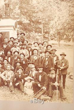Civil War 121st New York Infantry Veterans Gettysburg Reunion Photograph