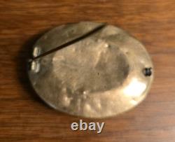 Civil War 154th NY Infantry Sgt Joshua Pettit Identified Portrait Brooch C. 1860