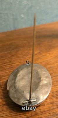 Civil War 154th NY Infantry Sgt Joshua Pettit Identified Portrait Brooch C. 1860