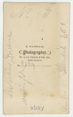 Civil War 1860 African American Soldier Nathan Green CDV Buffalo Black Photo PA