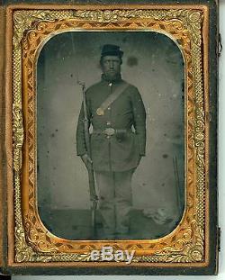 Civil War 1/4 Plate Tintype Union Private Killed in Action at Antietam
